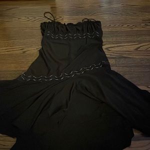 Black dress with beaded detail